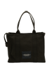 The Tote Bag, &pound;180, Handbags, Black, Canvas, Back view